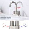 PAGED Bathroom Faucet 2 Handles Bathroom Sink Faucet with Deck Mounted, 3 Hole Faucet for Bathroom - 4 of 4