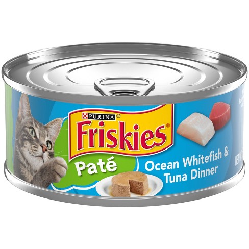 Purina Friskies Pate Wet Cat Food Ocean White Fish Tuna Dinner 5.5oz Target