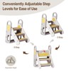 Foldable Kids Step Stool for Bathroom Sink, Adjustable Toddler Toilet Ladder & Kitchen Helper with Non-Slip Design - 3 of 4