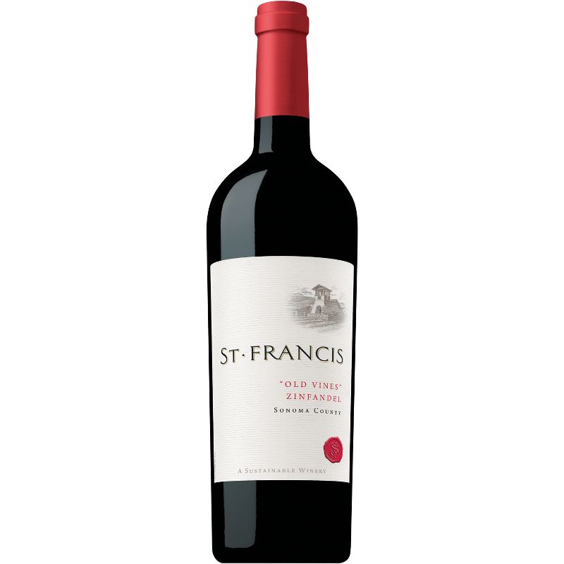 St. Francis Old Vines Zinfandel Wine - 750ml Bottle, 1 of 9