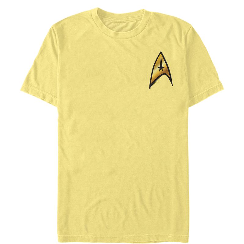 Men's Star Trek Command Starfleet Badge T-Shirt, 1 of 4