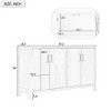 Sideboard Storage Cabinet with Soft-Close Doors and Metal Handles, Sideboard Buffet for Kitchen, Entryway, Dining Room-Maison Boucle - 3 of 4