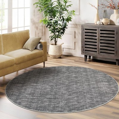 Acekool Washable Rug 【size】, Modern Abstract Non Slip Low Pile Soft Indoor Carpet for Living Room Bedroom Playroom, Stain Resistant, 【color】