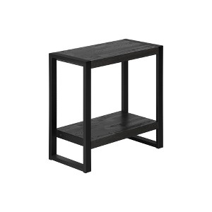 FONTOI 2-Tier Rectangle Side Table, Nightstand, Bedside Table, for Entryway, Sofa, Living Room, Bedroom, Black, 12"*23.75"*23.75" - 1 of 4