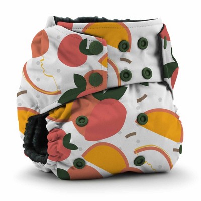 Image of Kanga Care Rumparooz OBV (Organic viscose of Bamboo Velour) One Size Pocket Cloth Diaper | Fuzz Orange (6-40lbs)