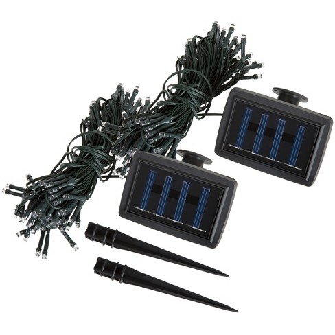 Solar Fairy Lights Outdoor LED Solar Powered String Lights - 2 Pack