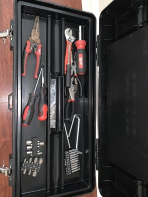 Stalwart Small Parts Organizer Tool Box, Gray