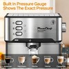 FONTOI Small Coffee Maker Expresso Coffee Machines, Single and Double Shot, Stainless Steel, Ese Pod Compatible, Easy Clean, Silver 9.25"* - 4 of 4