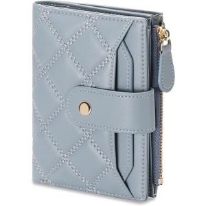 Clotth Small Wallet for Women - PU Leather RFID Blocking Bifold Wallet with Zipper Pocket Holds 9+ Cards, Cash & Coins for Daily Use - 1 of 4