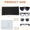 Unique Bargains Velvet Soft Squeeze Top Eyewear Bags with Cleaning Cloth 7.1" x 3.5" 3 Pcs - 2 of 4