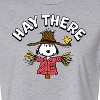 Women's - Peanuts - Snoopy Scarecrow Hay There Cropped Graphic T-Shirt - 2 of 4