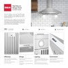RCA R-RHWM1H30BSS 30 in. Heritage Collection 400 CFM Ducted Wall Mount Range Hood, Push Button Controls, LED Lights, Stainless Steel - 3 of 4