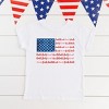 The Juniper Shop American Bow Flag Coquette Youth Short Sleeve Tee - 2 of 4
