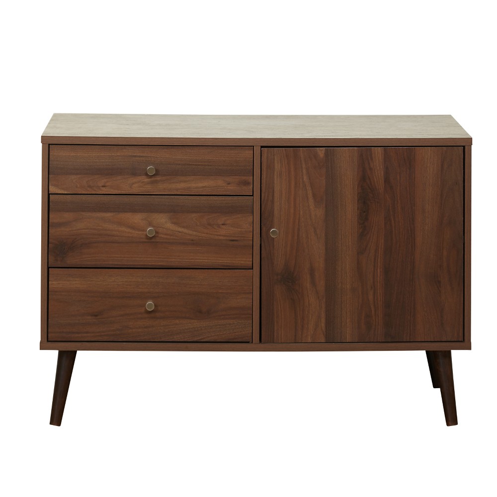 Photos - Storage Сabinet Dalton Mid-Century Modern Buffet Walnut - Buylateral