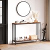 Entryway Table, 2-Tier Entryway Console Table, Narrow Sofa Table, Industrial Console Table for Hallway, Entryway, Living Room, Foyer - 3 of 4