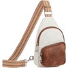 FATMOON Small Sling Bag for Women, Vegan Leather Fanny Pack Crossbody Bags for Women, Chest Bag With Guitar Strap - 2 of 4