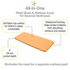 BreathableBaby All-in-One Fitted Sheet & Waterproof Cover, For 33" x 15" Bassinet Mattress (2-Pack), Coral - 3 of 4