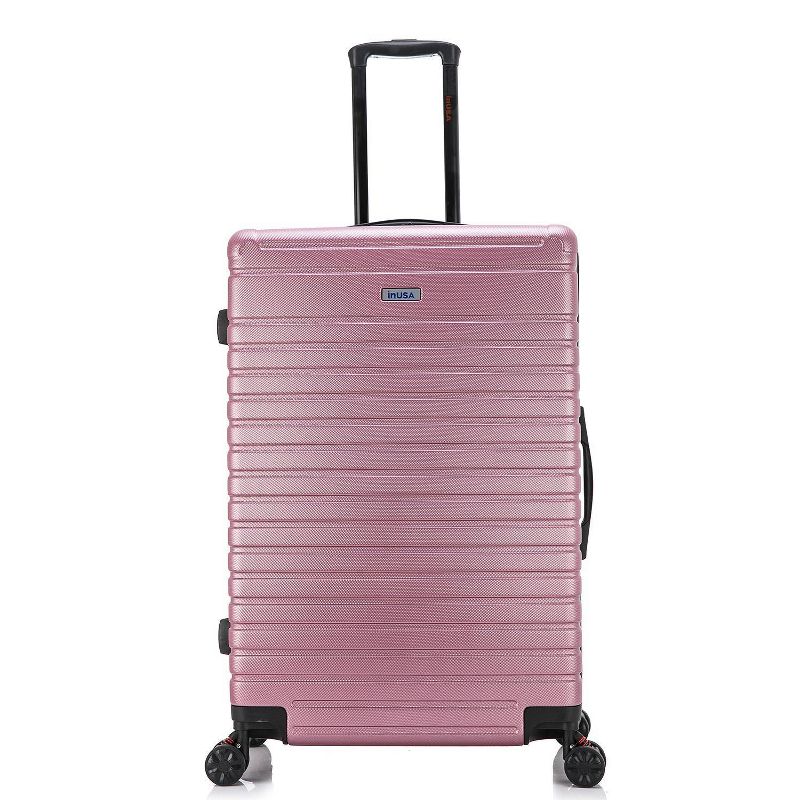 InUSA Deep Lightweight Hardside Large Checked Spinner Suitcase, 3 of 17