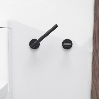 Matte Black Stainless Steel Wall Mounted Toilet Paper Holder