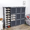 YIYIBYUS Big Shoe Storage Cabinet with Covers and Doors, 9-Tier Organizer 72 Pairs - 2 of 4