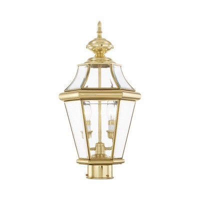 Livex Lighting Georgetown 2 - Light Post Light in  Polished Brass