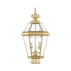 Livex Lighting Georgetown 2 - Light Post Light in  Polished Brass - 1 of 1
