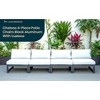 LeisureMod Chelsea 4-Piece Outdoor Patio Sectional Set – Black Powder-Coated Aluminum, Cushions, Weather-Resistant - 4 of 4