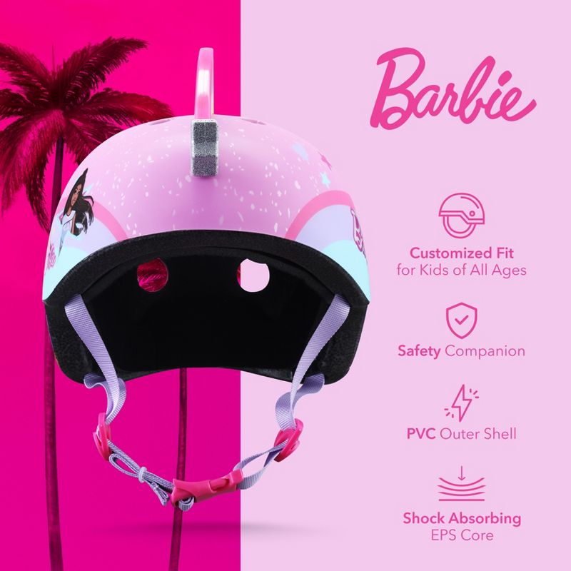 Barbie Helmet for Kids Adjustable Fit Ages 3+, 2 of 7