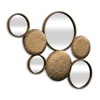 HomeRoots 37" Gold Metal And Mirrored Glass Wall Decor Accent Mirror - 3 of 4