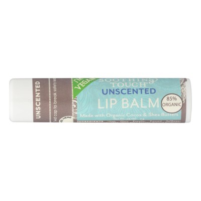 Soothing Touch Lip Balm Vegan Unscented - Case of 12 - 0.25 oz