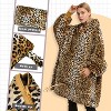 Catalonia Oversized Blanket Hoodie Sweatshirt, Wearable Fleece Blanket Pullover, Soft Warm Comfortable Portable Travel Sweater Pillow for Men Women - 3 of 4