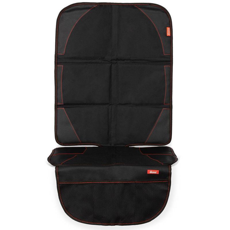 Diono Ultra Mat Full Size Car Seat Protector for Under Car Seat with 3 Mesh Storage Pockets Crashed Tested - Black, 6 of 17