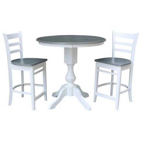 36 Round Pedestal Counter Height, 36 Round Pedestal Dining Table Set