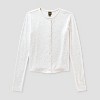 Women's Long Sleeve Roundneck Button-Down Shirt - Wild Fable™ - 4 of 4