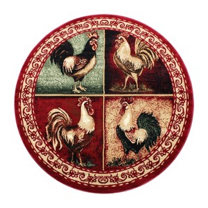 Masada Rugs Rooster Design Area Rug - Design L379 - 1 of 4