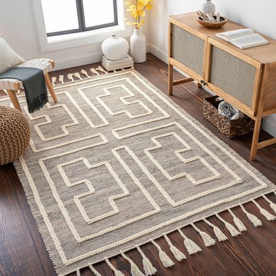 Hauteloom Azra Tasseled Jute&Wool Rug