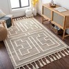 Hauteloom Azra Tasseled Jute&Wool Rug - 2 of 4