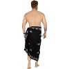 LA LEELA Men's Standard Summer Long Pareo Casual Embroidery Beachwear For Men Cover Up Holidays Beach Wrap Lava Lava Vacation Swimwear One Size Squid - 2 of 3