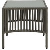 vidaXL Sunloungers 2 pcs with Table Poly Rattan Gray - 4 of 4