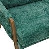CAVINAS Elegant Velvet Armchair with Rubberwood Frame, Cushioned Seat for Living Room, Bedroom, Office, Study - 2 of 4