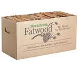 Plow & Hearth - Fatwood Fire Starter - Resin Rich Pre-Split Kindling for Easily Starting Fires Pre-Split Kindling, 35 lb. Box
