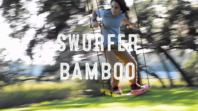 Flybar Swurfer The Original Surf Swing - Bamboo, 2 of 7, play video