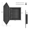 CSBDHOME 24"W x W34"H Medicine Cabinet With Mirror - 3 of 4