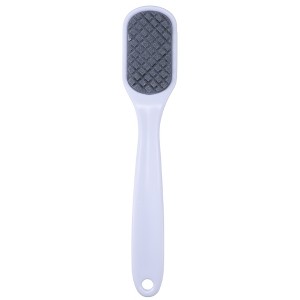 Unique Bargains Plastic Coarse And Fine Dual Sided Foot File Removes Dead Skin Pedicure White 1 Pc - 1 of 4