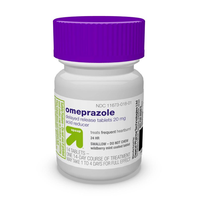 Omeprazole 20mg Acid Reducer Delayed Release Tablets - Wildberry Mint Flavor - 42ct - up &#38; up&#8482;, 6 of 8
