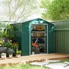 Outsunny Metal Storage Shed Organizer, Garden Tool House with Vents and Sliding Doors for Backyard, Patio, Garage, Lawn - 2 of 4
