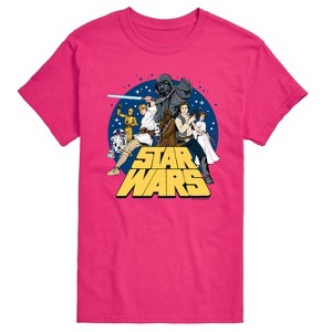 Men's - Star Wars - Luke and Friends Retro Group Short Sleeve Graphic T-Shirt - 1 of 3