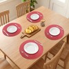 REGALWOVEN Farmhouse Round Placemats Set of 6 Woven Placemats for Dining Table Decor - 3 of 4
