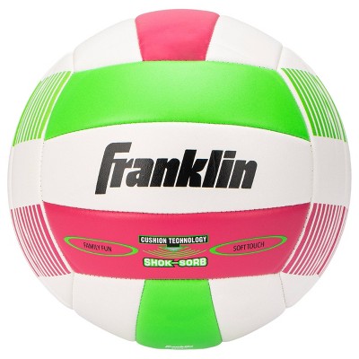 Franklin Sports Super Soft Spike Volleyball - Lime/Pink