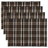 Saro Lifestyle Plaid Woven Water Hyacinth Placemat (Set of 4) - image 3 of 4